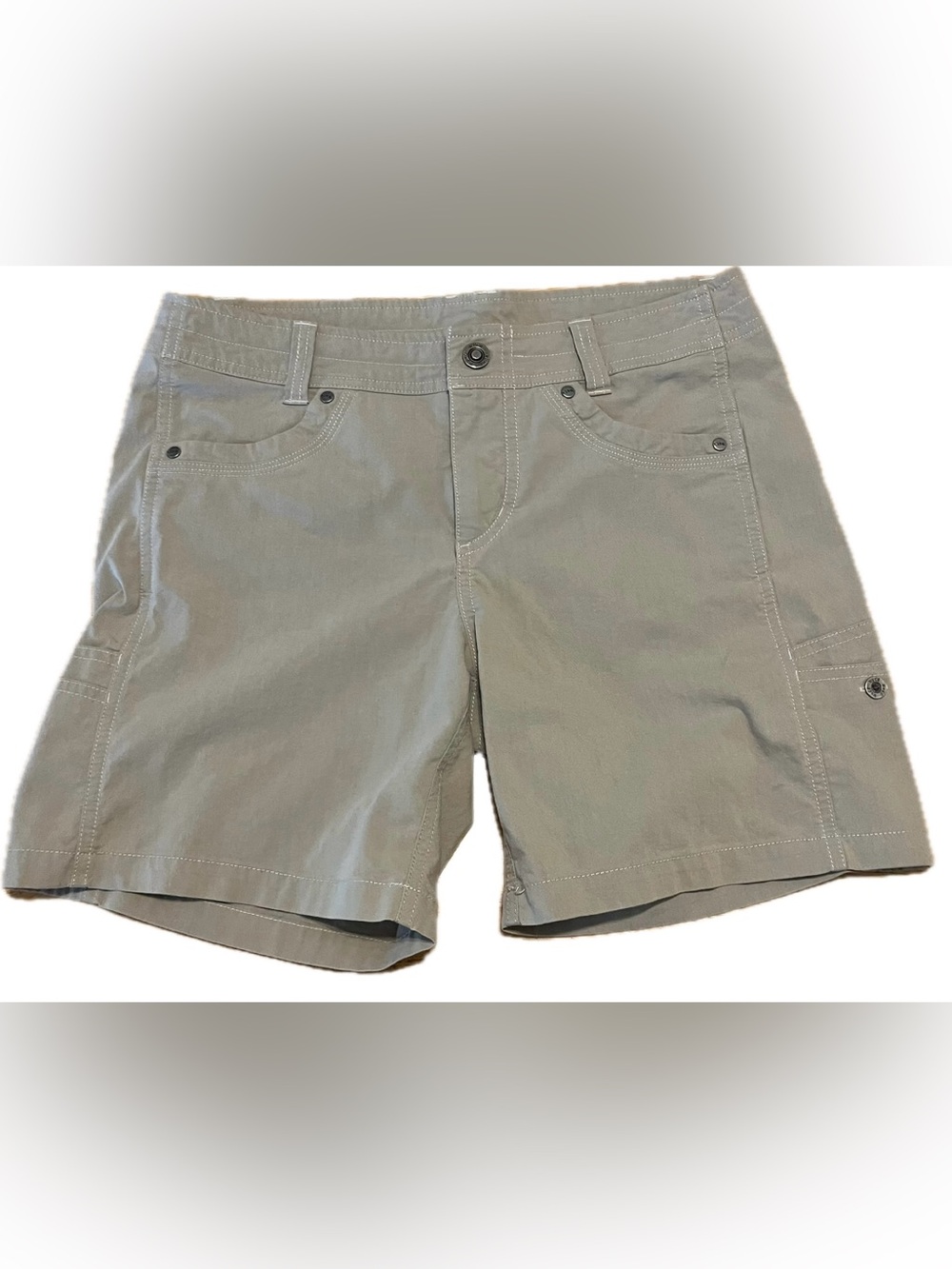EUC KÜHL Kontour Women's High Stretch Hiking Shorts Beige, Size 6